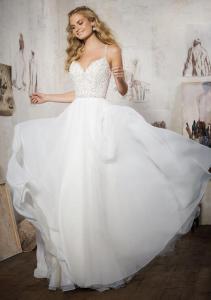 2017 Aline Beaded Organza Fashion Bridal Wedding Dresses CT006